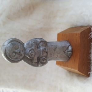 Mary and Baby Jesus Tiny Figurine Wood Pedestal Shadow Box Display Decor